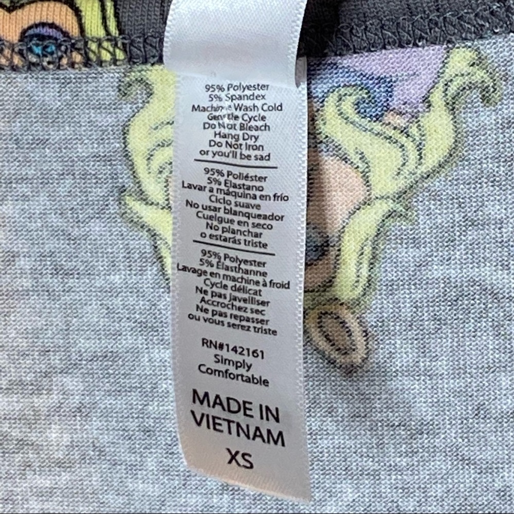 Lularoe Miss Piggy Muppets gray Classic T Tee T-shirt XS 2 4 - Picture 6 of 7